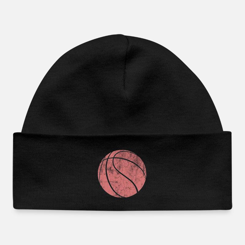 basket-ball - Bonnet bébé bio - noir