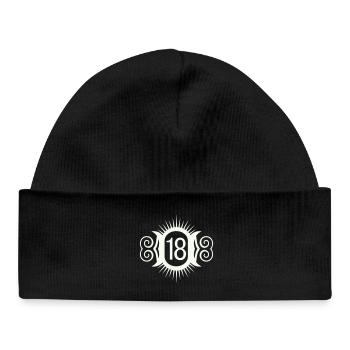18 - Baby Organic Beanie - black - Front