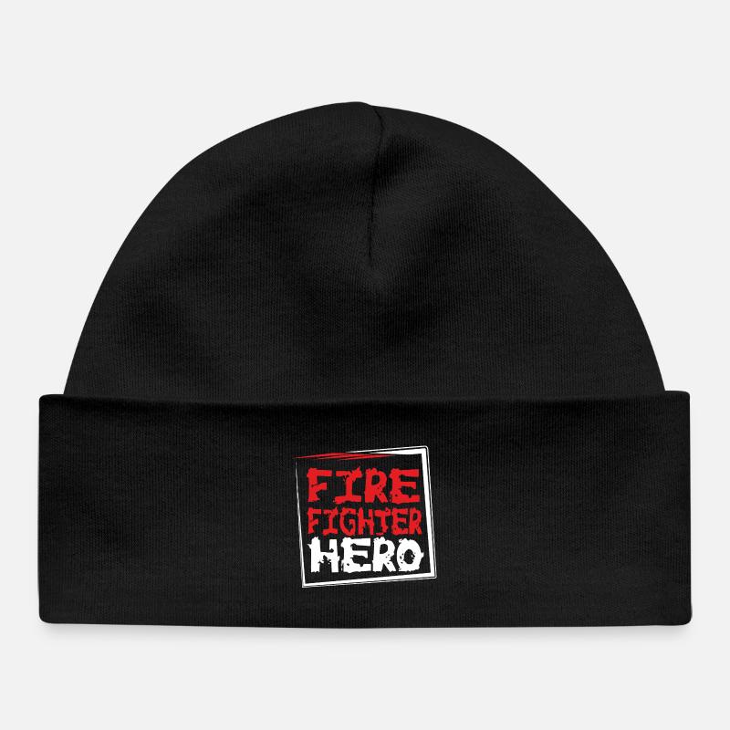 FIREFIGHTERHERO - Baby Organic Beanie - black
