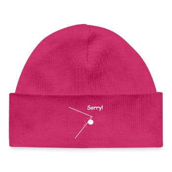 Tennis de table, désolé, des expressions drôles - Bonnet bébé bio - hot pink - Devant