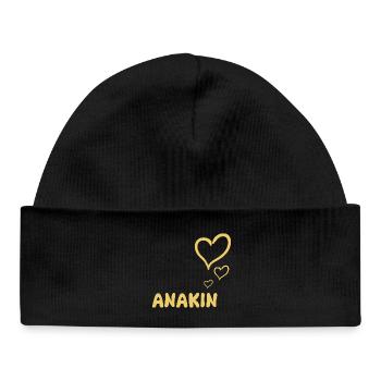 Nom : Anakin - Bonnet bébé bio - noir - Devant