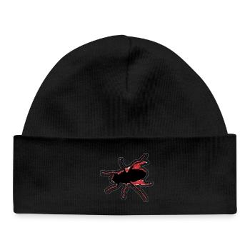 Fly Fishing No. 4 - Baby Organic Beanie - black - Front
