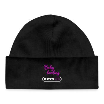 Chargement de bébé - Bonnet bébé bio - noir - Devant