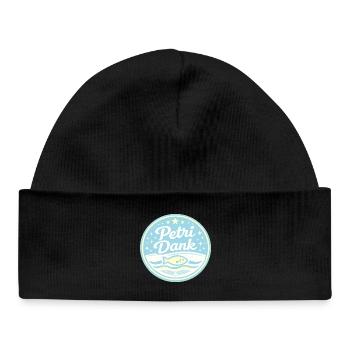 Petri thanks to sea wave - Baby Organic Beanie - black - Front