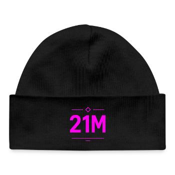 T-shirt crypto de 21 millions de millions pour traders et investisseurs - Bonnet bébé bio - noir - Devant