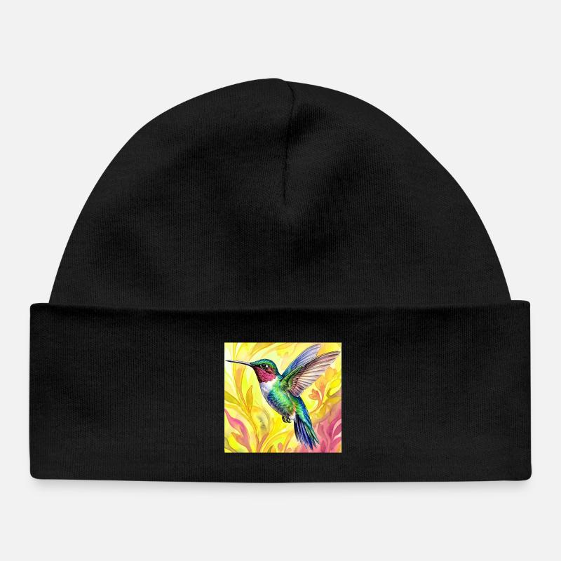 colibri - Bonnet bébé bio - noir