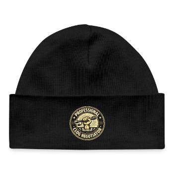 Constipation Professional | Pipe cleaning - Baby Organic Beanie - black - Front
