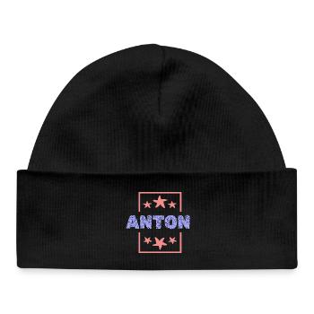 Anton - Baby Organic Beanie - black - Front