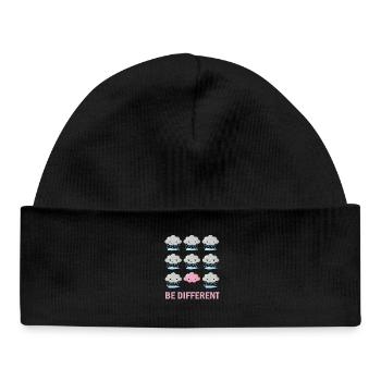 Be different - Baby Organic Beanie - black - Front