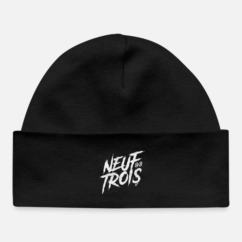 Neuf Trois | 93 | Saint Denis | France - Bonnet bébé bio - noir