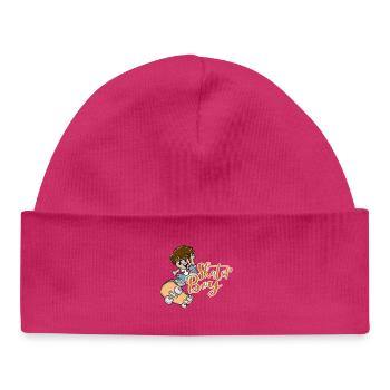 skateboard - Bonnet bébé bio - hot pink - Devant