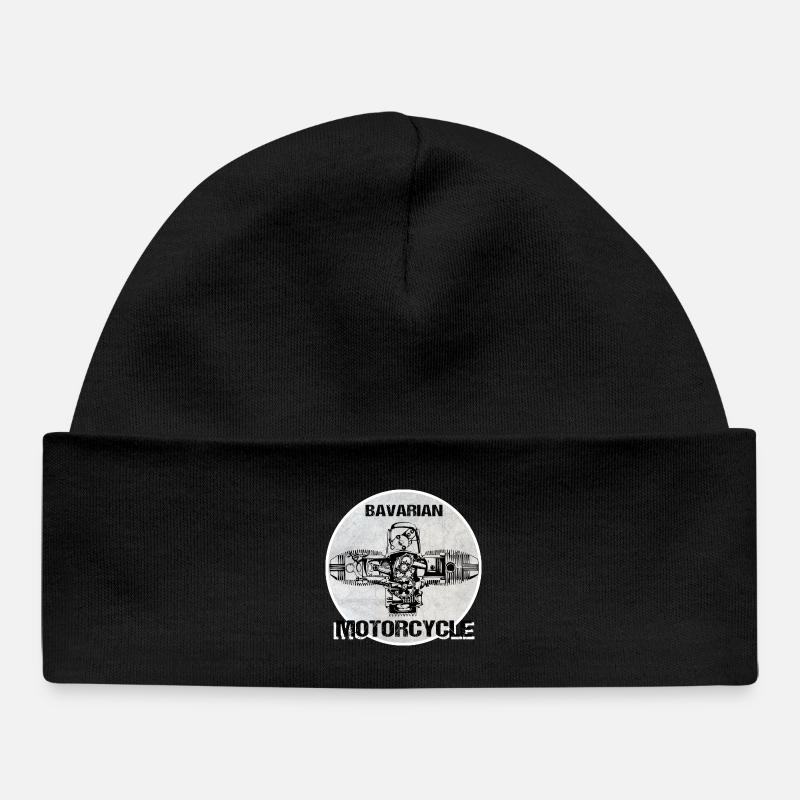 Moteur de boxe Bavarian Motorcycle - Bonnet bébé bio - noir