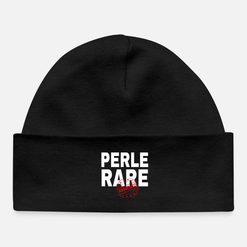 Design Éclat PerleRare - Bonnet bébé bio - noir