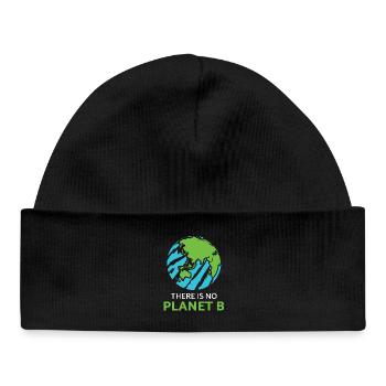 Klimaschutz Umwelt Planet Erde Klima Klimapolitik - Baby Organic Mütze - Schwarz - Vorne