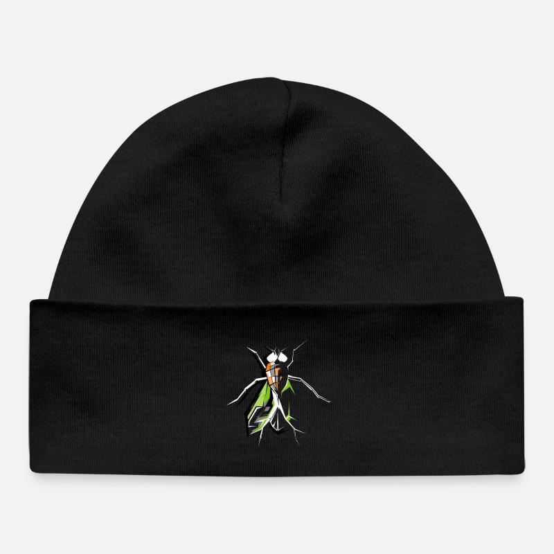 Mouches Insectes Mouche Mouche Symbole Vecteur - Bonnet bébé bio - noir