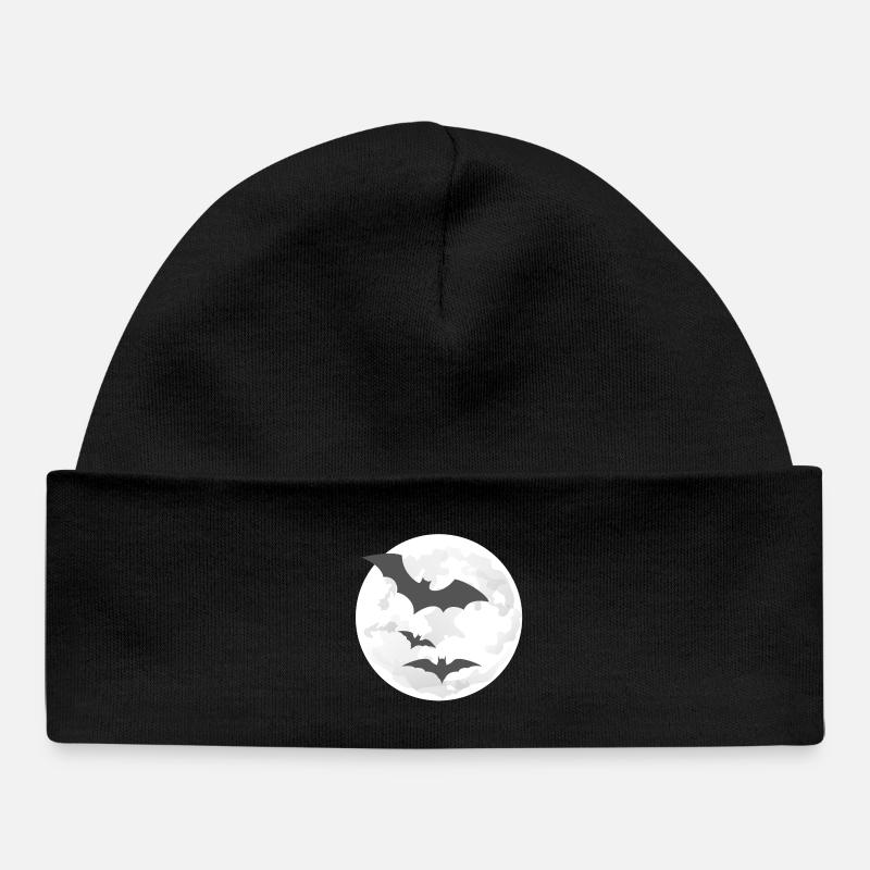 Vol nocturne des chauves-souris - Bonnet bébé bio - noir