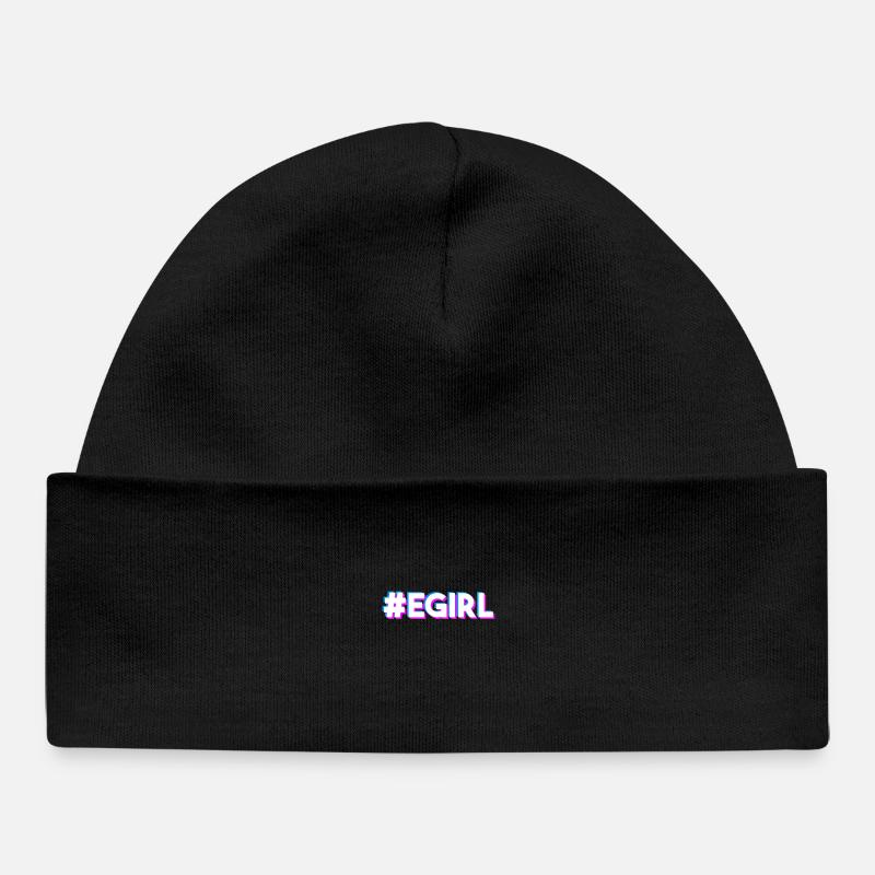 E-Girl Egirl disant - Bonnet bébé bio - noir