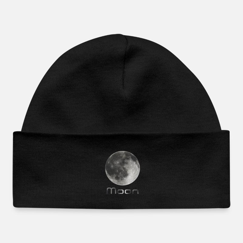 Moon - Bonnet bébé bio - noir