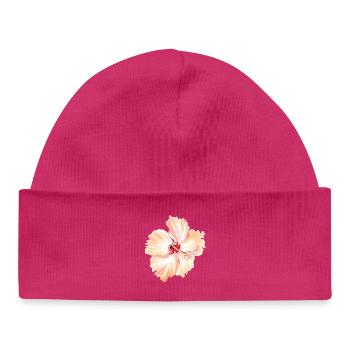 Blume - Baby Organic Mütze - hot Pink - Vorne