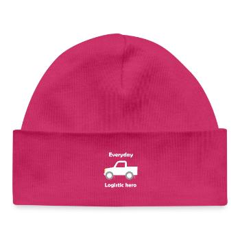 Logistique et transport - Bonnet bébé bio - hot pink - Devant