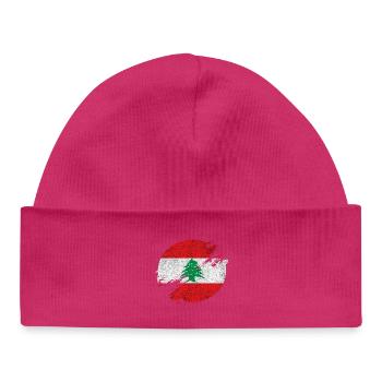 Libanon Vintage Kreis / Geschenkidee - Baby Organic Mütze - hot Pink - Vorne