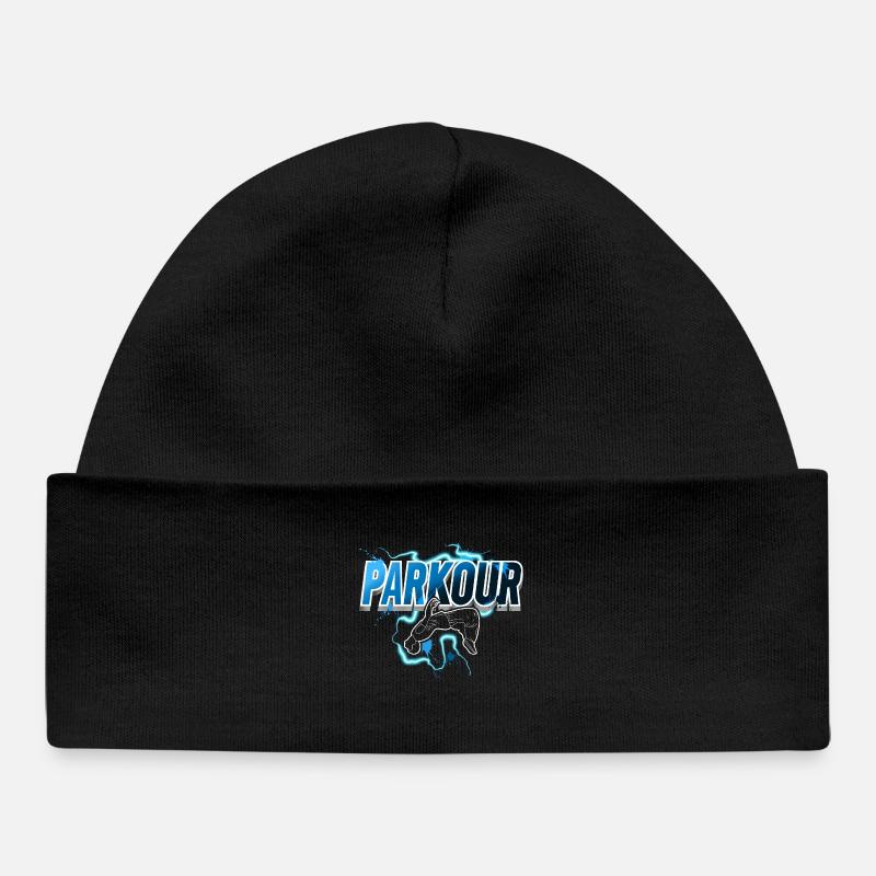 Parkour - Bonnet bébé bio - noir