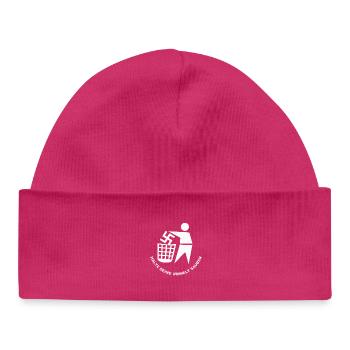 Halte Deine Umwelt Sauber - Baby Organic Mütze - hot Pink - Vorne