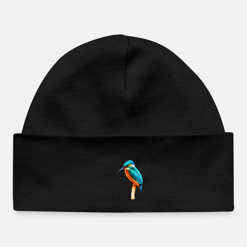 Kingfisher - Baby Organic Beanie - black