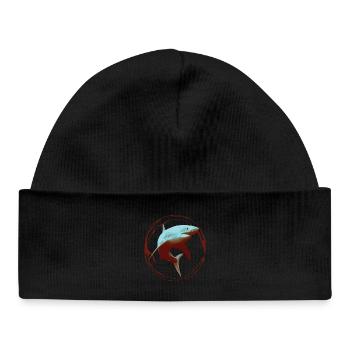 Great White Shark - Baby Organic Beanie - black - Front