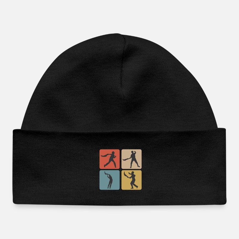Design sportif Jai Alai - Bonnet bébé bio - noir