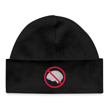 Brain Forbidden Shield - Baby Organic Beanie - black - Front