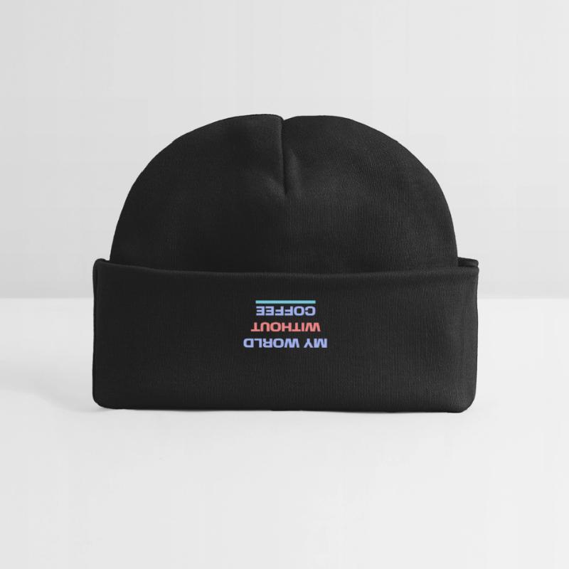 Caffeine Coffee Drinking Statement Coffee Lovers Baby Organic Beanie