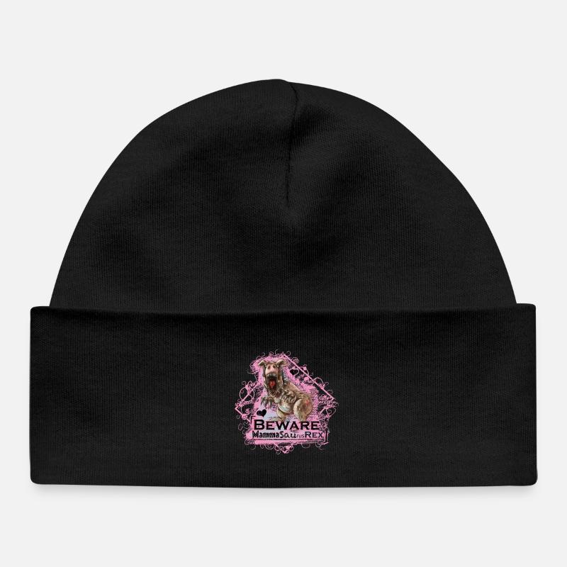 Mamasaurusrex - Baby Organic Beanie - black