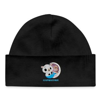 Zodiac sign Capricorn - Baby Organic Beanie - black - Front