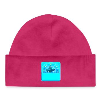 Namensgeschenke - U-BOOT - SELBST GESTALTEN - Baby Organic Mütze - hot Pink - Vorne