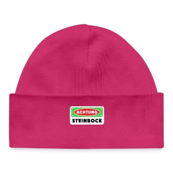 Sternzeichen Steinbock Galaxie Statement Horoskop - Baby Organic Mütze - hot Pink - Vorne