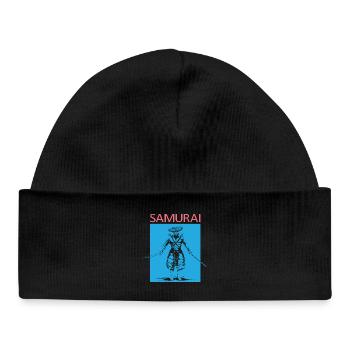 Symbole de samouraï Icône du logo Illustration Graphique - Bonnet bébé bio - noir - Devant