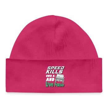 Speed Kills possède un défenseur et vit pour toujours - Bonnet bébé bio - hot pink - Devant
