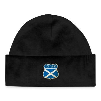 Motif du drapeau des armoiries de l'Écosse - Bonnet bébé bio - noir - Devant