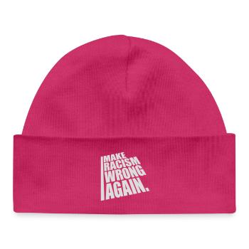 Rendre le racisme répréhensible - Bonnet bébé bio - hot pink - Devant