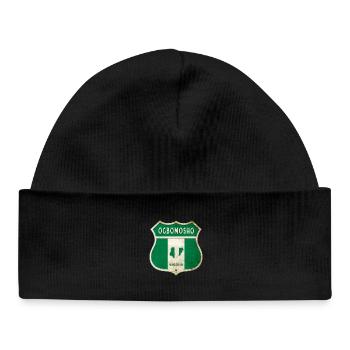 Design du drapeau du Nigéria d'Ogbomosho - Bonnet bébé bio - noir - Devant