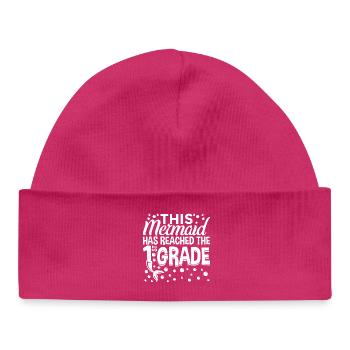 Schülerin 1. Klasse - Baby Organic Mütze - hot Pink - Vorne