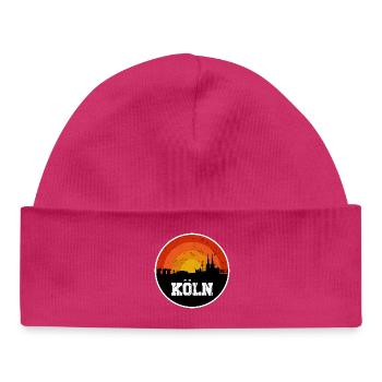 Horizon de Cologne - Bonnet bébé bio - hot pink - Devant