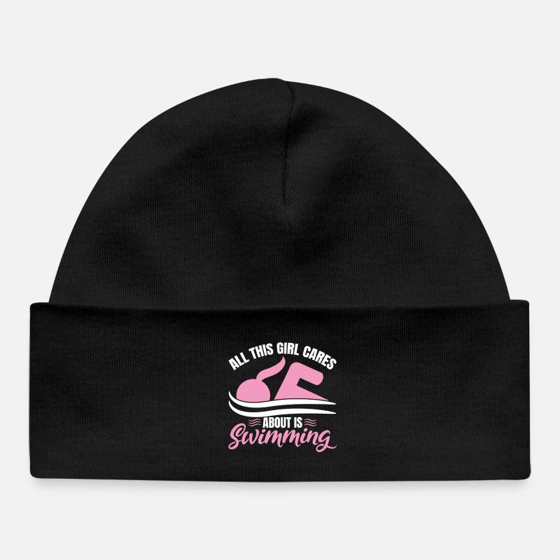 Nageuses Filles - Bonnet bébé bio - noir