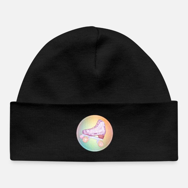 patin roller disco - Bonnet bébé bio - noir
