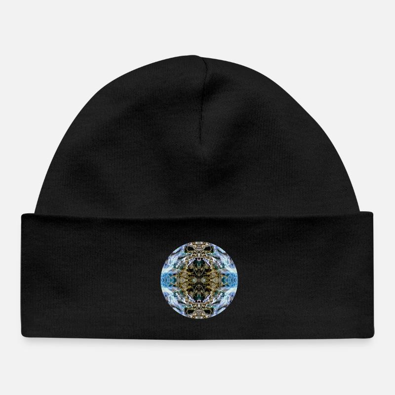 Nature Mandala Raschbach - Bonnet bébé bio - noir