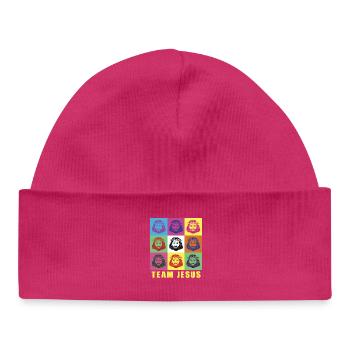 Team Jesus - Baby Organic Beanie - hot pink - Front