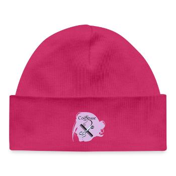 Hairdresser - Baby Organic Beanie - hot pink - Front