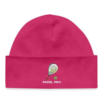 Padel Game Butterfly Ball Padel Statement Racket - Baby Organic Beanie - hot pink - Front