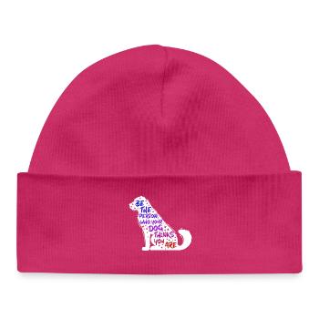 Dog Pets Statement Animal préféré - Bonnet bébé bio - hot pink - Devant